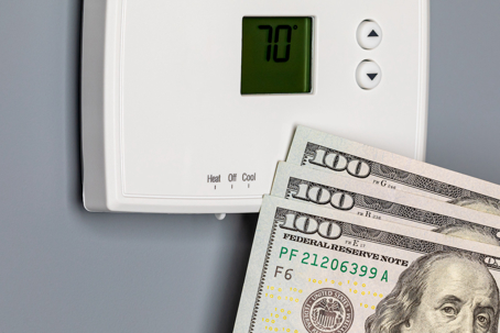 thermostat and money